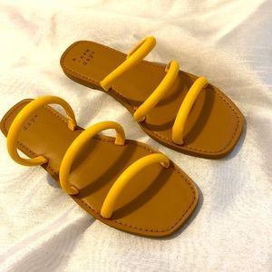 Yellow sandals